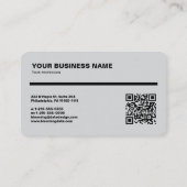 Carte de visite Entrepreneur (Dos)