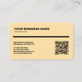 Carte de visite Entrepreneur (Dos)