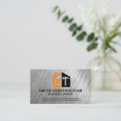 Carte De Visite Entrepreneur | Architecte de bâtiment | Constructi (Debout devant)