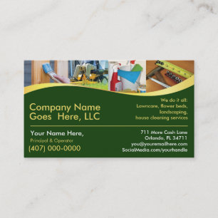 Carte De Visite Entrepreneur/bricoleur /Do il tout/carte de visite