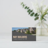 Carte De Visite Entrepreneur Constructeur Construction (Debout devant)