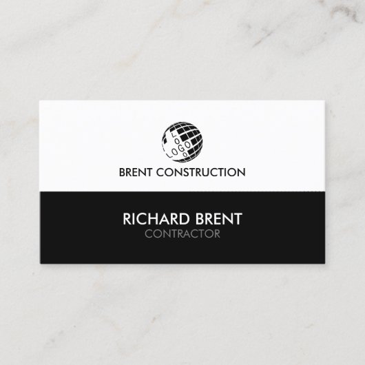 Carte De Visite Entrepreneur Construction Bâtiment (Devant)