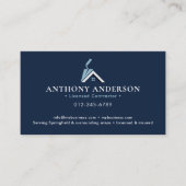 Carte De Visite Entrepreneur/Construction Code QR Moderne (Devant)