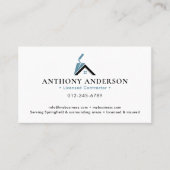 Carte De Visite Entrepreneur/Construction Code QR Moderne (Devant)