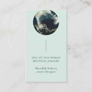 Carte De Visite Entrepreneur cosmique mystique de la planète Abstr