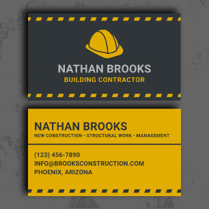 Carte De Visite Entrepreneur de bâtiment professionnel