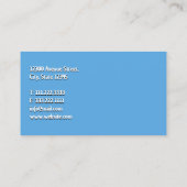 Carte De Visite Entrepreneur de cadre (Dos)