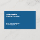 Carte De Visite Entrepreneur de carreaux (Dos)