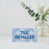 Carte De Visite Entrepreneur de carreaux (Debout devant)