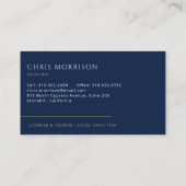 Carte De Visite Entrepreneur de charpenterie Constructeur de maiso (Dos)
