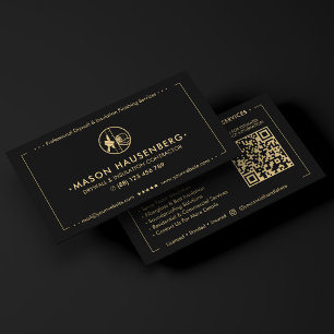 Carte De Visite Entrepreneur de cloison sèche et d'isolation moder