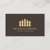 Carte De Visite Entrepreneur de clôture Logo Clôture Espresso Mode (Devant)