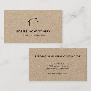Carte De Visite Entrepreneur de construction