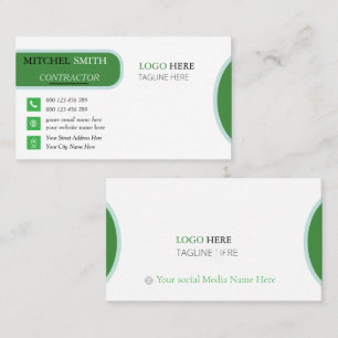 Carte De Visite Entrepreneur de construction
