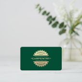 Carte De Visite Entrepreneur de construction Carpenter Hunter Gree (Debout devant)