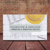 Carte De Visite Entrepreneur de construction d'architecte de const