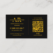 Carte De Visite Entrepreneur de construction de luxe Construction  (Dos)