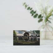Carte De Visite Entrepreneur de construction de maisons Monogramme (Debout devant)