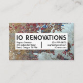 Carte De Visite Entrepreneur de construction Manuyman Peinture Tex (Devant)