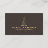 Carte De Visite Entrepreneur de construction minimal Code QR Espre (Devant)