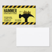 Carte De Visite Entrepreneur de construction moderne (Devant / Derrière)