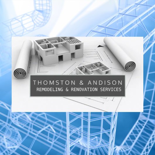 Carte De Visite Entrepreneur de construction moderne