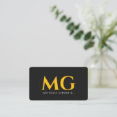Carte De Visite Entrepreneur de construction professionnel jaune n (Debout devant)