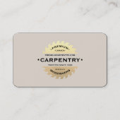 Carte De Visite Entrepreneur de construction professionnel minimal (Devant)