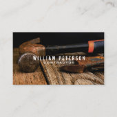 Carte De Visite Entrepreneur de construction rustique (Devant)