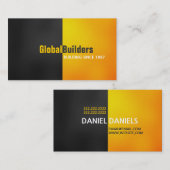 Carte De Visite Entrepreneur de gestion de constructeur Entreprene (Devant / Derrière)