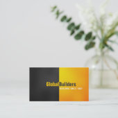 Carte De Visite Entrepreneur de gestion de constructeur Entreprene (Debout devant)