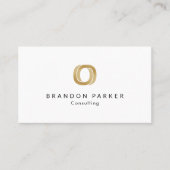 Carte De Visite Entrepreneur de logo professionnel simple (Devant)