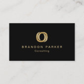 Carte De Visite Entrepreneur de logo professionnel simple (Devant)