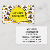 Carte De Visite Entrepreneur de masque de véhicules de (Devant / Derrière)