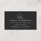 Carte De Visite Entrepreneur de peinture agréé Code QR Professionn (Devant)