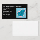 Carte De Visite Entrepreneur de piscine (Devant / Derrière)