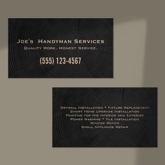 Carte De Visite Entrepreneur de rénovation de construction simple