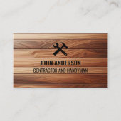 Carte De Visite Entrepreneur de rénovation et de construction mode (Devant)