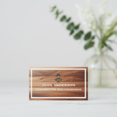Carte De Visite Entrepreneur de rénovation et de construction mode (Debout devant)