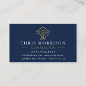 Carte De Visite Entrepreneur de Réparations de Maison de Style Cod (Devant)