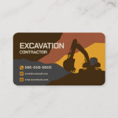 Carte De Visite Entrepreneur de terrassement (Devant)