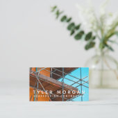 Carte De Visite Entrepreneur d'échafaudage de code QR (Debout devant)