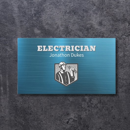 Carte De Visite Entrepreneur d'entretien d'électricien
