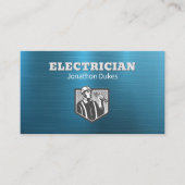 Carte De Visite Entrepreneur d'entretien d'électricien (Devant)