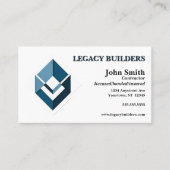 Carte De Visite Entrepreneur du constructeur Agent immobilier (Devant)