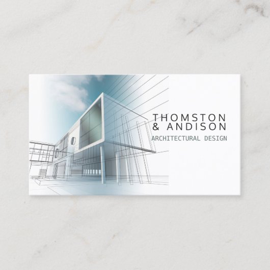 Carte De Visite Entrepreneur du constructeur Architecte du concept (Devant)
