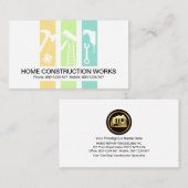 Carte De Visite Entrepreneur du panneau Outils Handyman (Devant / Derrière)