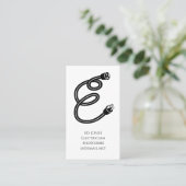 Carte De Visite Entrepreneur électricien (Debout devant)