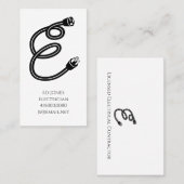 Carte De Visite Entrepreneur électricien (Devant / Derrière)