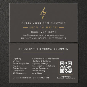Carte De Visite Entrepreneur Électricien Homme à Tout Faire